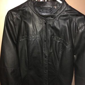 Kenneth Cole leather motorcycle woman’s jacket